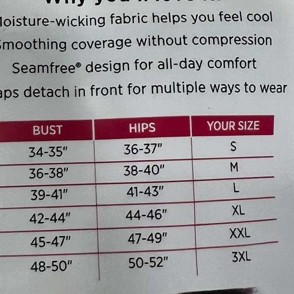 Jockey essentials seamfree, thong body suit size Large.- BLACK. - Picture 6 of 8